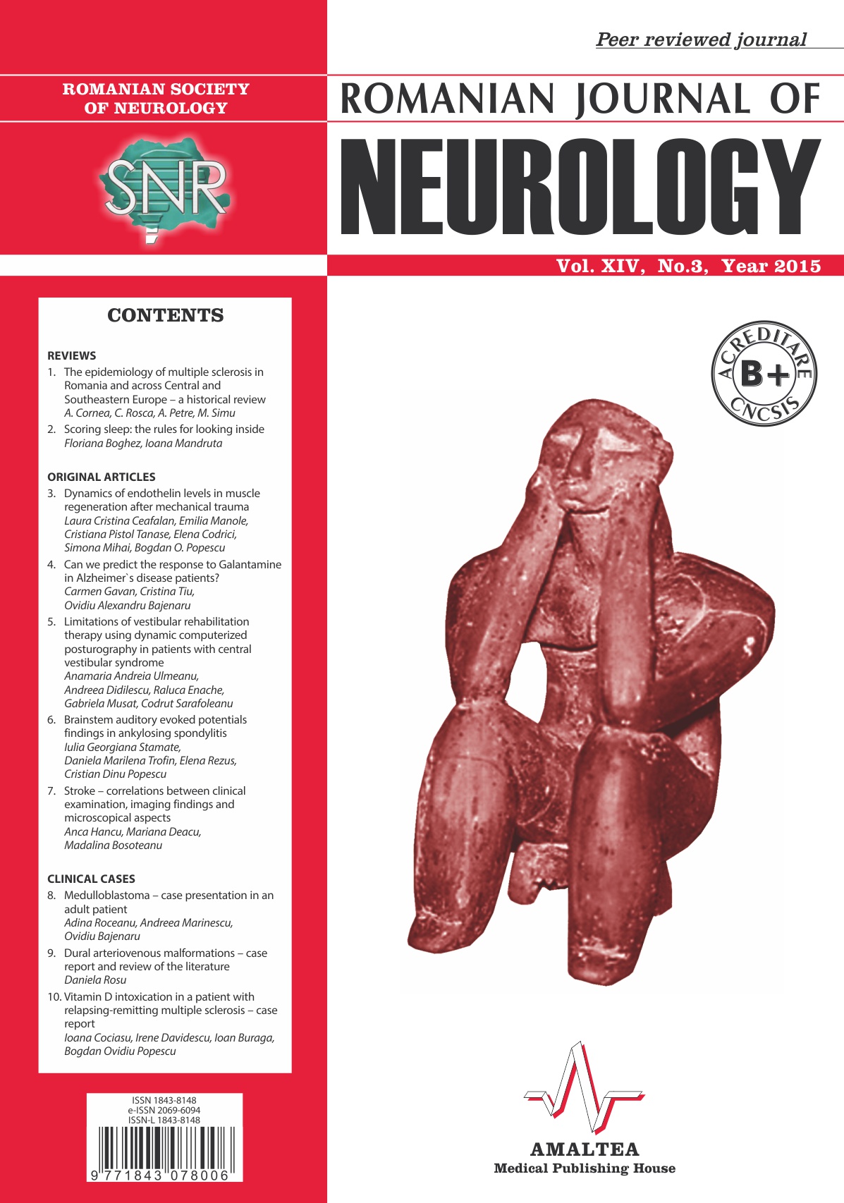 Romanian Journal of Neurology, Volume XIV, No. 3, 2015