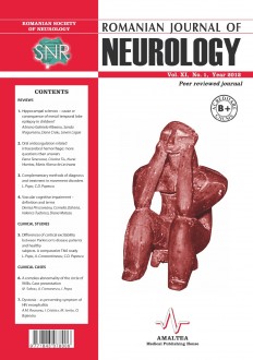 Romanian Journal of Neurology, Volume XI, No. 1, 2012