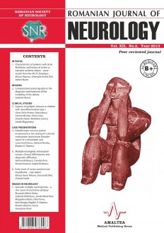 Romanian Journal of Neurology, Volume XII, No. 2, 2013
