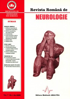 Romanian Journal of Neurology, Volume V, No. 1, 2006