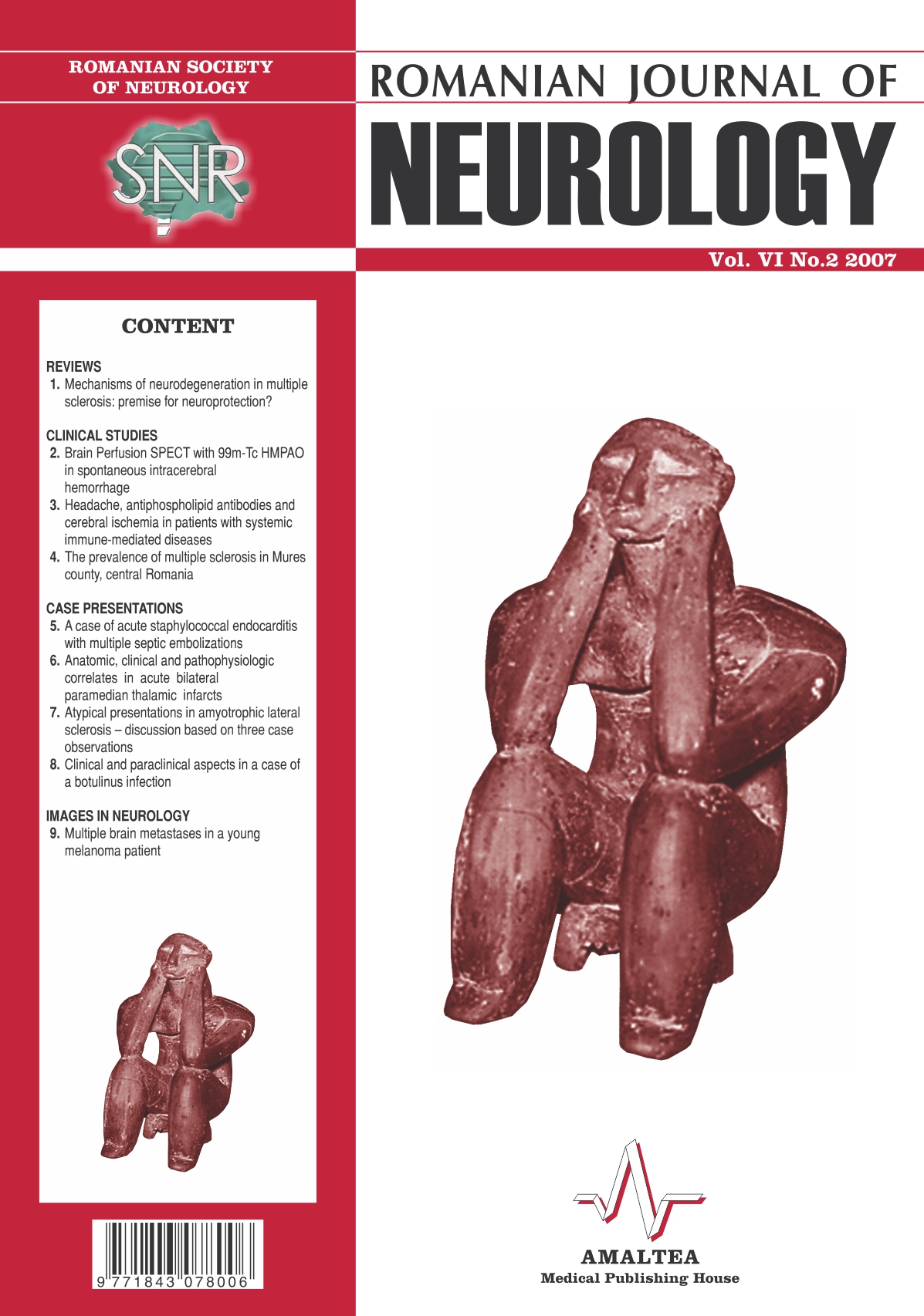 Romanian Journal of Neurology, Volume VI, No. 2, 2007