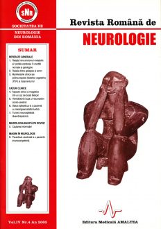 Romanian Journal of Neurology, Volume IV, No. 4, 2005