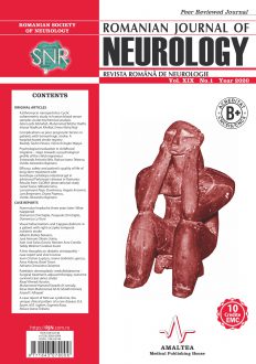 Romanian Journal of Neurology, Volume XIX, No. 1, 2020