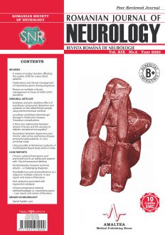Romanian Journal of Neurology, Volume XIX, No. 2, 2020