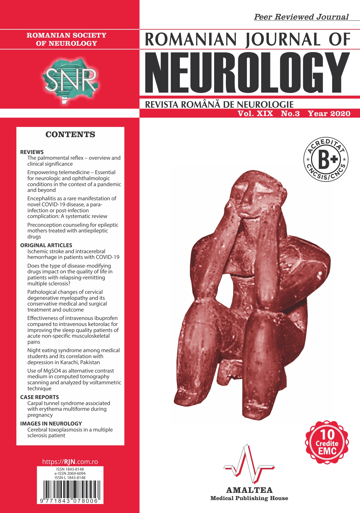 Romanian Journal of Neurology, Volume XIX, No. 3, 2020