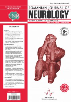 Romanian Journal of Neurology, Volume XIX, No. 4, 2020