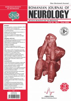 Romanian Journal of Neurology, Volume XXI, No. 1, 2022