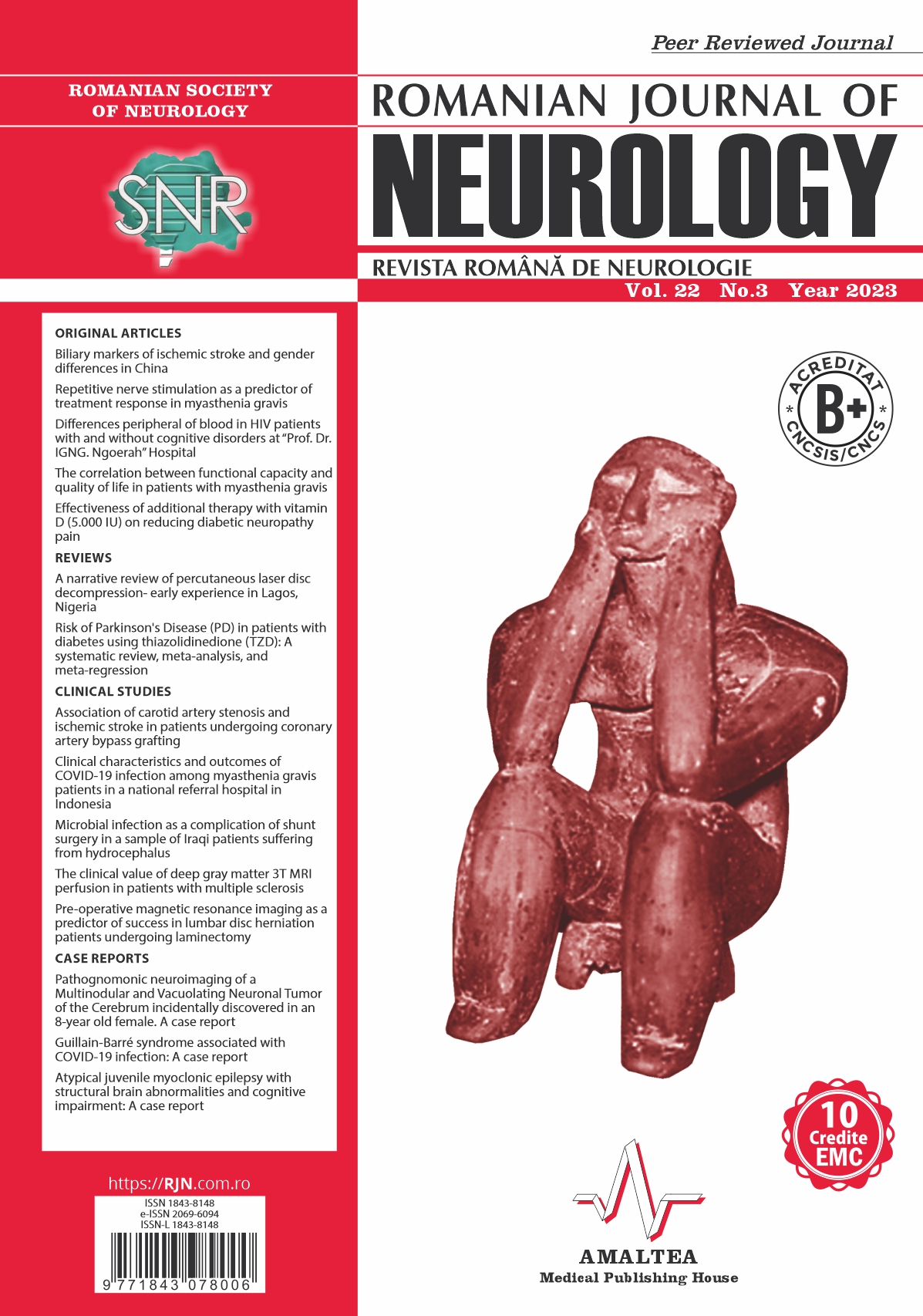 Romanian Journal of Neurology, Volume 22, No. 3, 2023