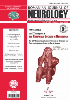 Romanian Journal of Neurology, Volume XVIII, No. S, 2019