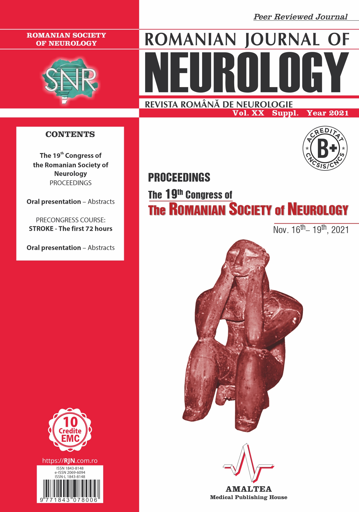 Romanian Journal of Neurology, Volume XX, Suppl., 2021