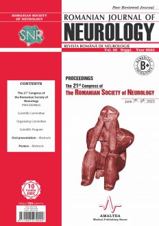 Romanian Journal of Neurology, Volume 22, Suppl., 2023