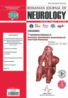 Romanian Journal of Neurology, Volume XVII, Suppl. 2, 2018