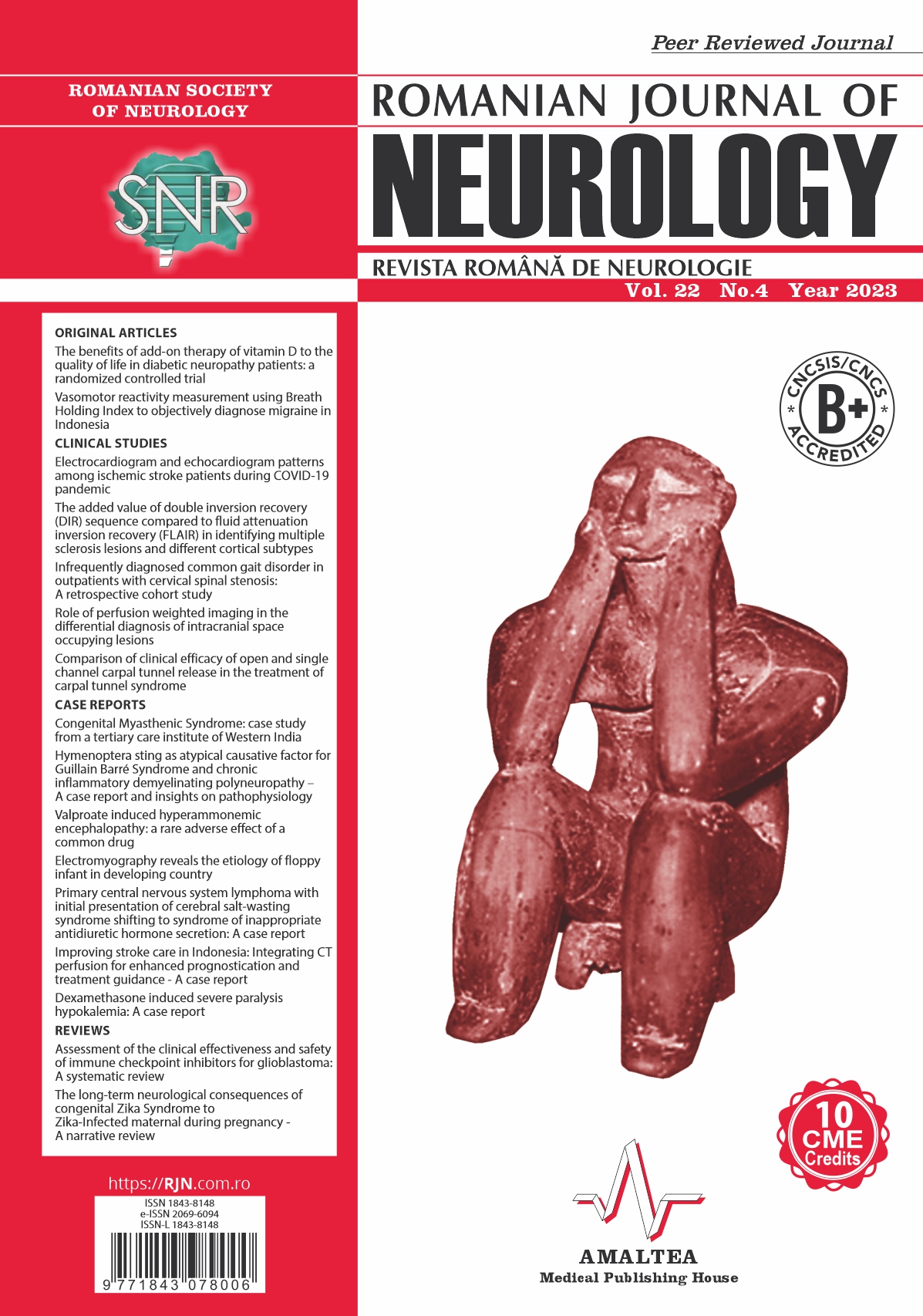 Romanian Journal of Neurology, Volume 22, No. 4, 2023