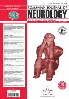Romanian Journal of Neurology, Volume 23, No. 1, 2024