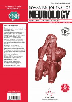 Romanian Journal of Neurology, Volume 23, No. 3, 2024